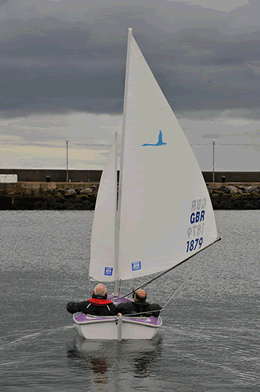 Volunteers enjoying a sail
